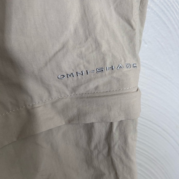 Columbia PFG Pants Omni-Shade Convertible Beige Hiking Trail Mens Sz XXL X 32L - Picture 5 of 9